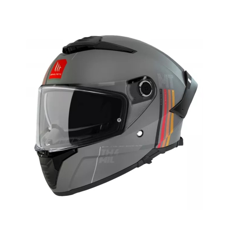 MT Thunder 4 SV Mil C2 Grau Matt Integral-Motorradhelm im Angebot Ausverkauf