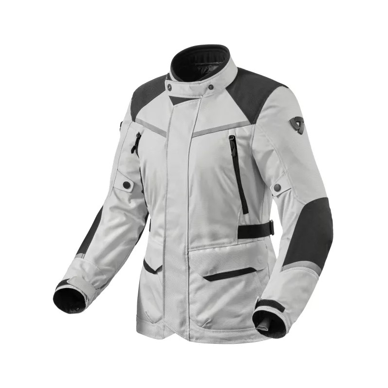 Revit Voltiac 3 H2O Damen Motorradjacke Silber und Schwarz