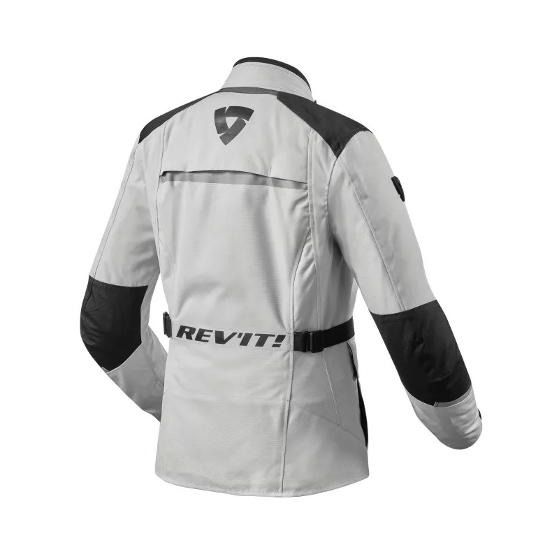 Revit Voltiac 3 H2O Damen Motorradjacke Silber und Schwarz