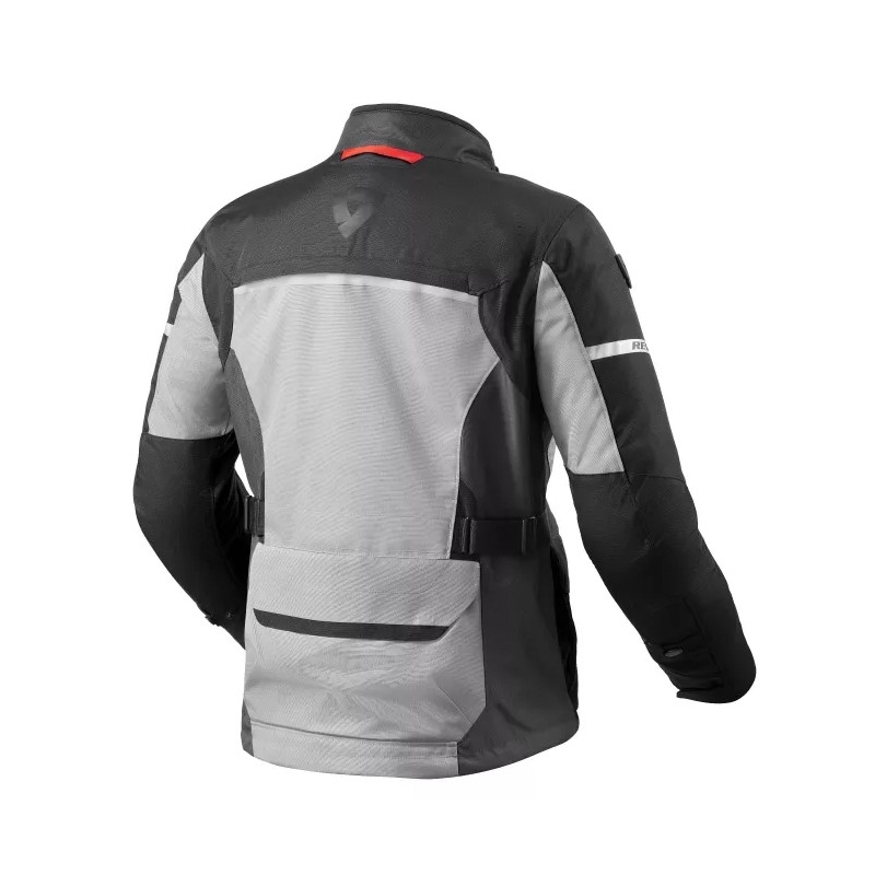Motorradjacke Revit Outback 4 H2O silber-schwarz