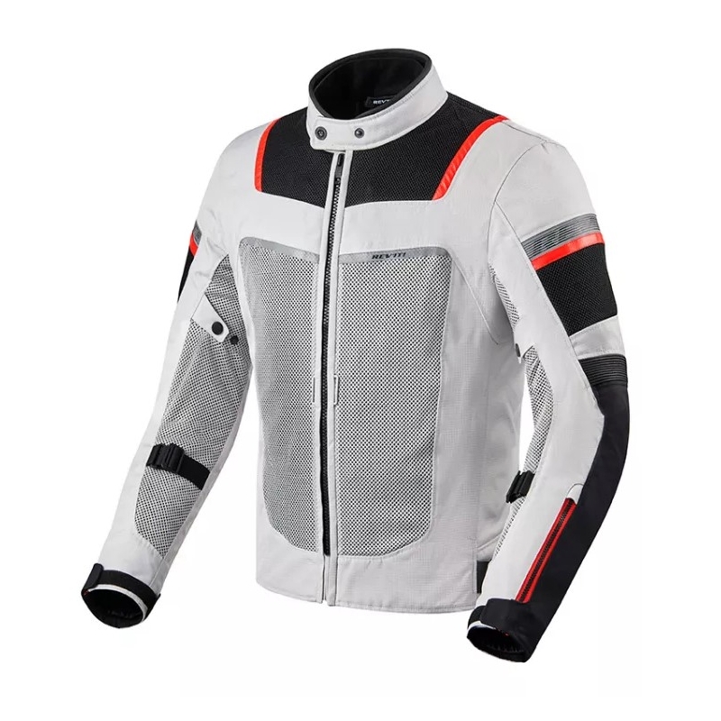 Motorradjacke Revit Tornado 3 silber-schwarz Ausverkauf