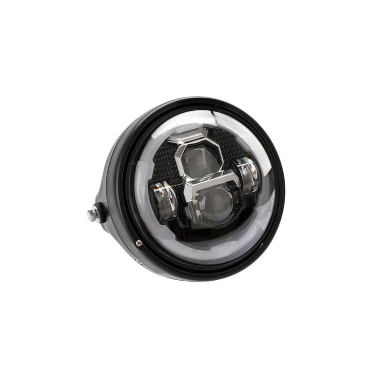 Maske mit Leuchte PUIG LUMEN Z LED schwarz