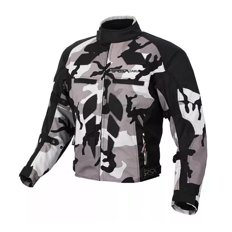Motorradjacke RSA Camuflage grau Ausverkauf