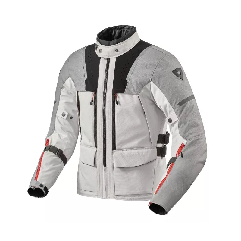 Revit Offtrack 2 H2O Motorradjacke hellgrau-silber