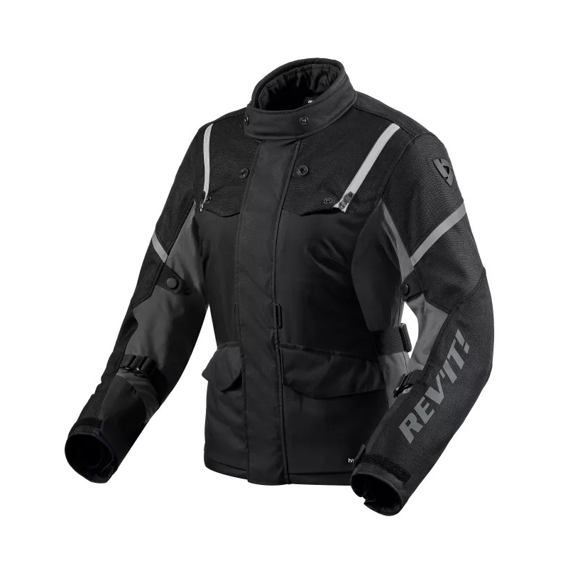 Revit Horizon 3 H2O Motorradjacke für Frauen in Schwarz und Weiß