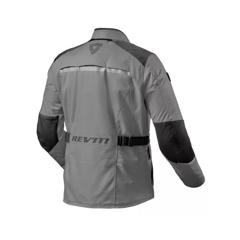 Motorradjacke Revit Voltiac 3 H2O grau-schwarz