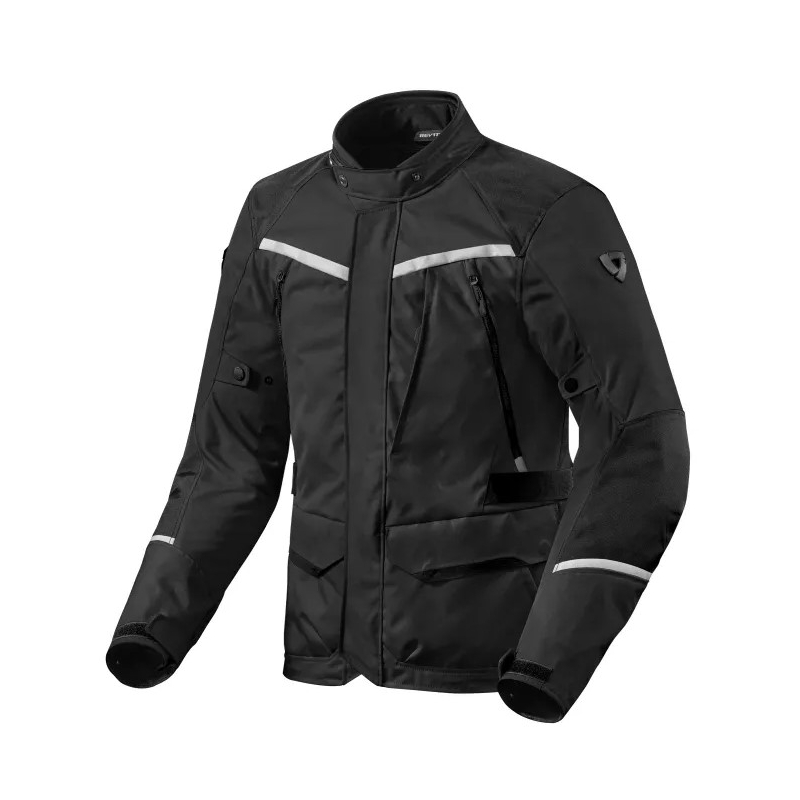 Revit Voltiac 3 H2O Schwarz-Silber Motorradjacke