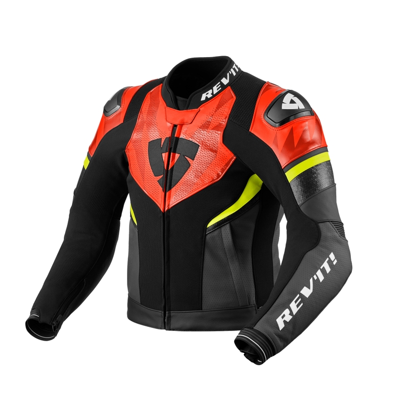 Revit Hyperspeed 2 Air schwarz-fluorrote Motorradjacke Ausverkauf