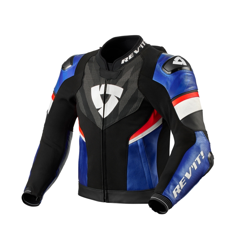 Revit Hyperspeed 2 Pro Schwarz und Blau Motorradjacke Ausverkauf