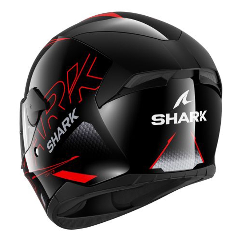 Integral Motorradhelm SHARK D-SKWAL 2 Cadium schwarz-rot