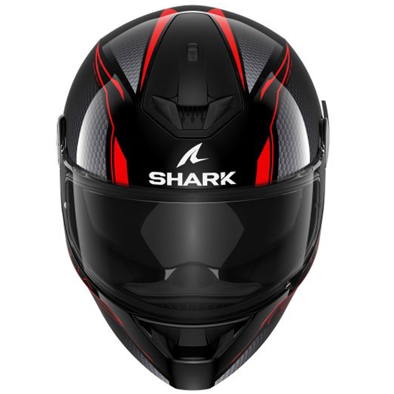 Integral Motorradhelm SHARK D-SKWAL 2 Cadium schwarz-rot
