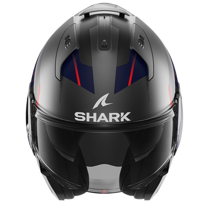 Klapphelm SHARK EVO-ES Kryd schwarz-rot-dunkelblau