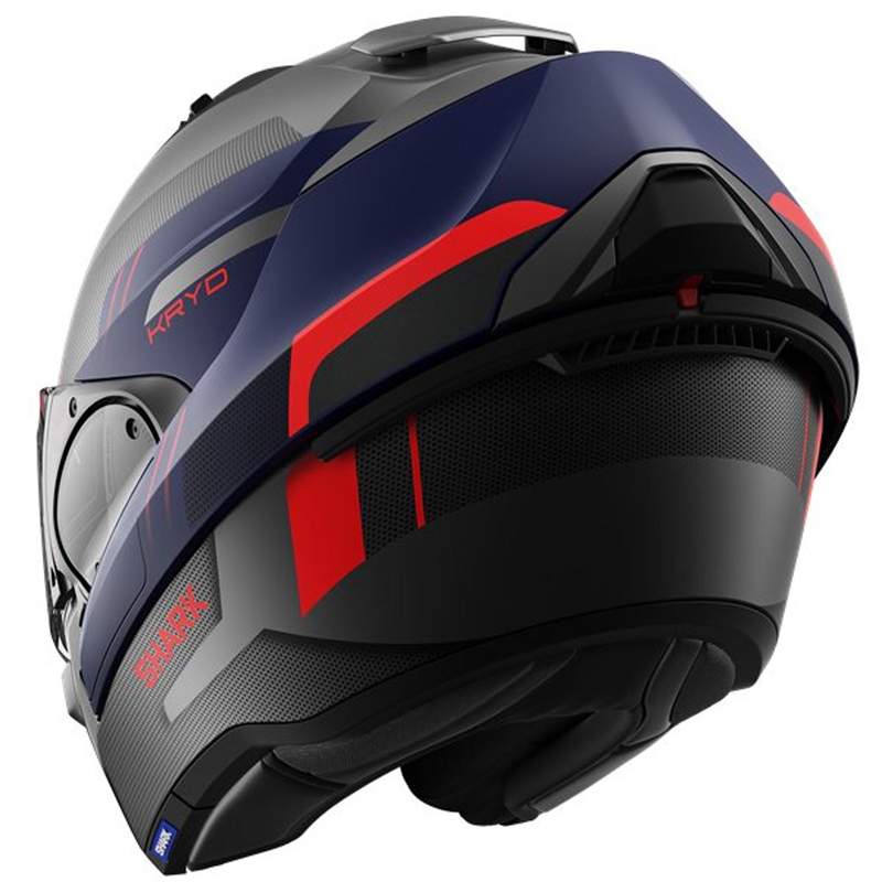 Klapphelm SHARK EVO-ES Kryd schwarz-rot-dunkelblau