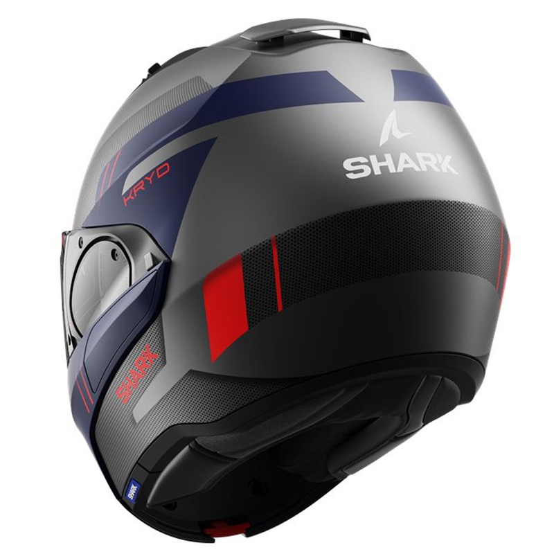 Klapphelm SHARK EVO-ES Kryd schwarz-rot-dunkelblau