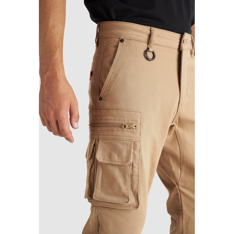 PANDO MOTO Desert Cargo Motorradhose beige