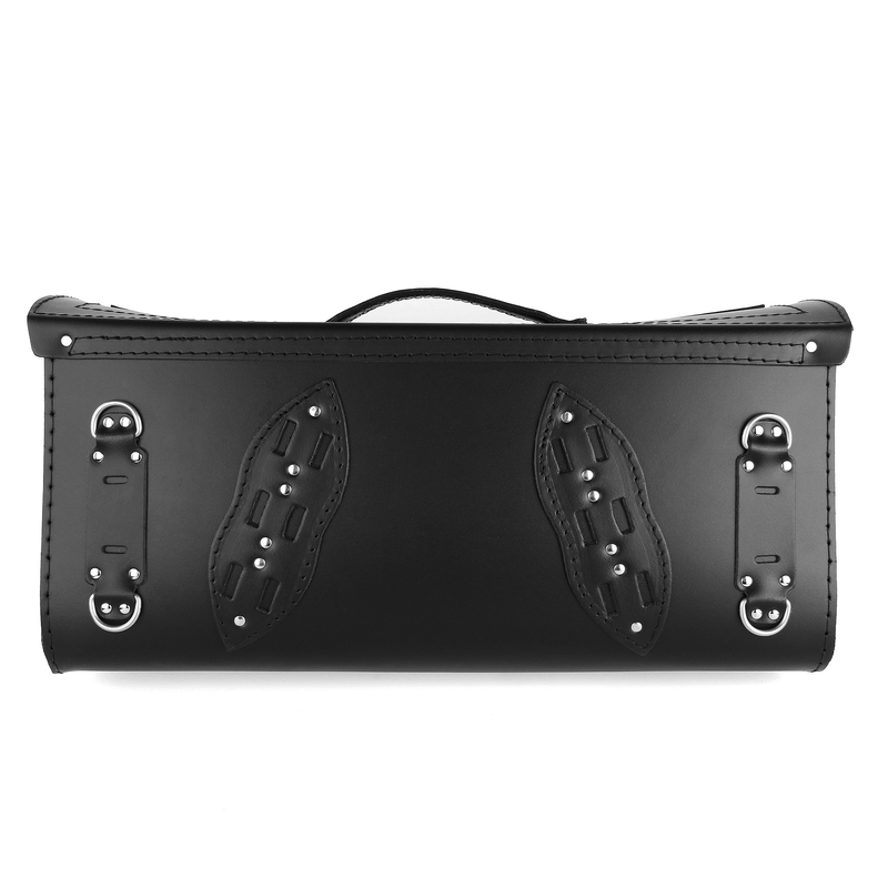 Chopper RSA-222B Motorradtasche aus Leder mit Totenkopf Ausverkauf