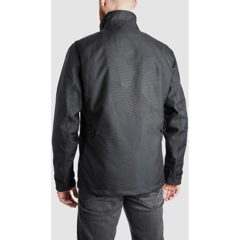 Motorradjacke PANDO MOTO M65 WP schwarz Ausverkauf