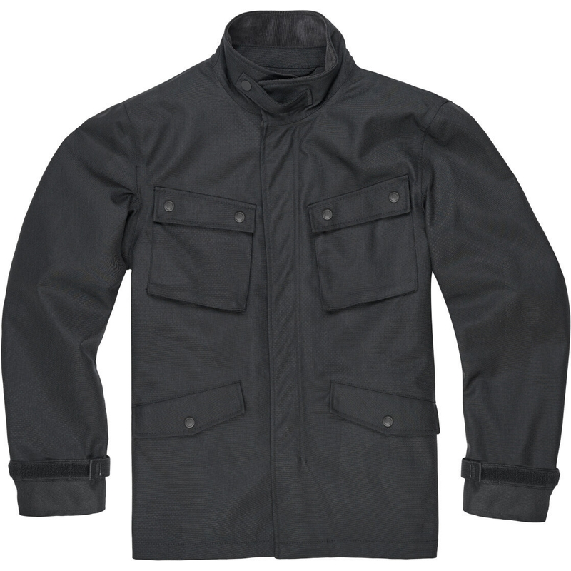 Motorradjacke PANDO MOTO M65 WP schwarz Ausverkauf