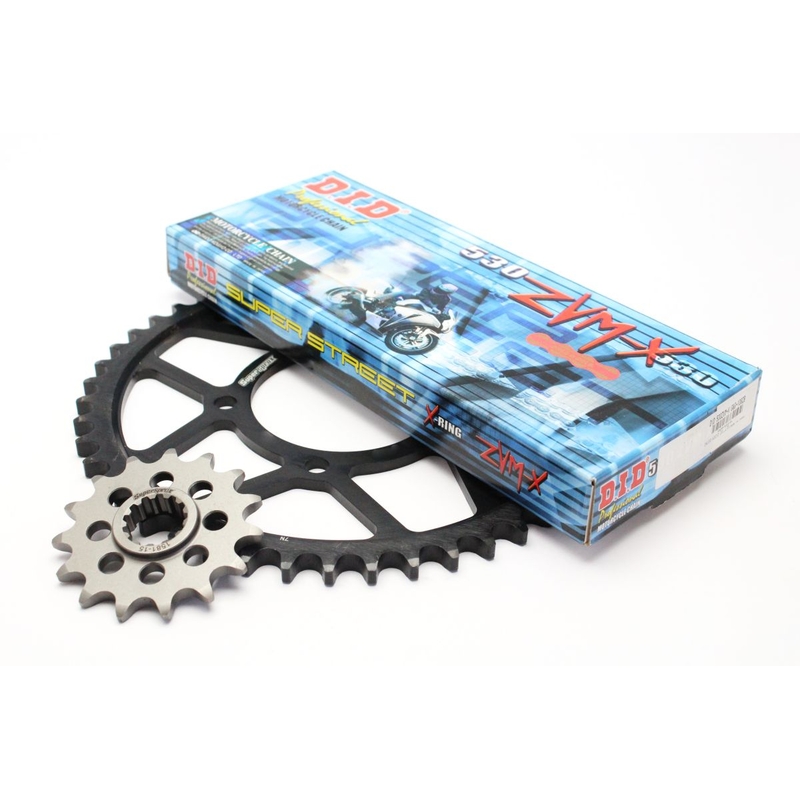 Chain kit D.I.D + SUPERSPROX ZVM-X serie in gold color