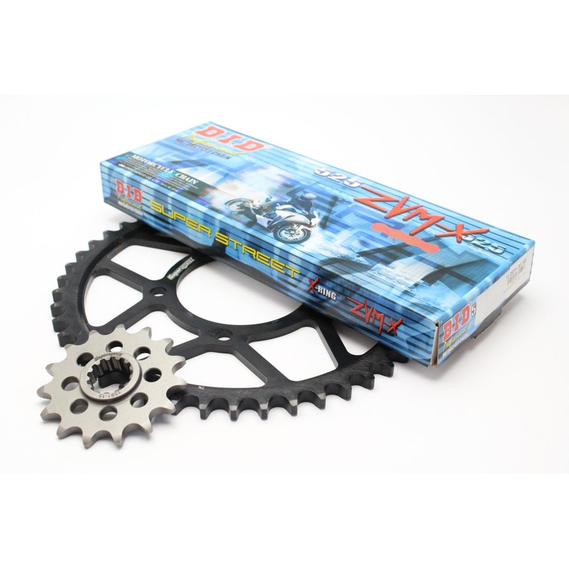 Chain kit D.I.D + SUPERSPROX ZVM-X serie in gold color