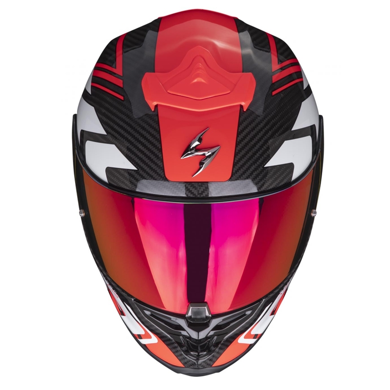 Integralhelm Scorpion EXO-R1 EVO Carbon Air Supra schwarz-rot