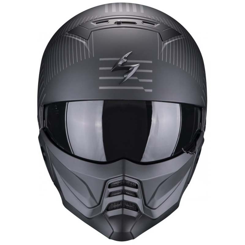 Helm Scorpion EXO-COMBAT II Miles schwarz-silber matt