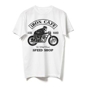 T-shirt RSA Iron Cafe weiß Ausverkauf