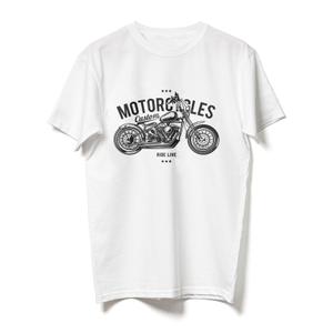 RSA Motorcycles Ride Live weißes T-shirt Ausverkauf