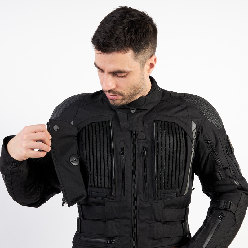Rebelhorn Patrol Schwarze Motorradjacke