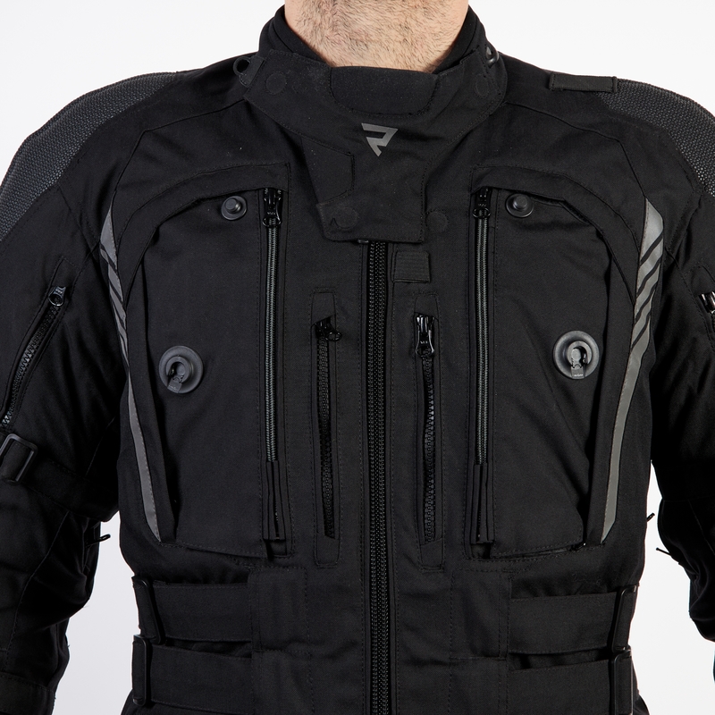 Rebelhorn Patrol Schwarze Motorradjacke