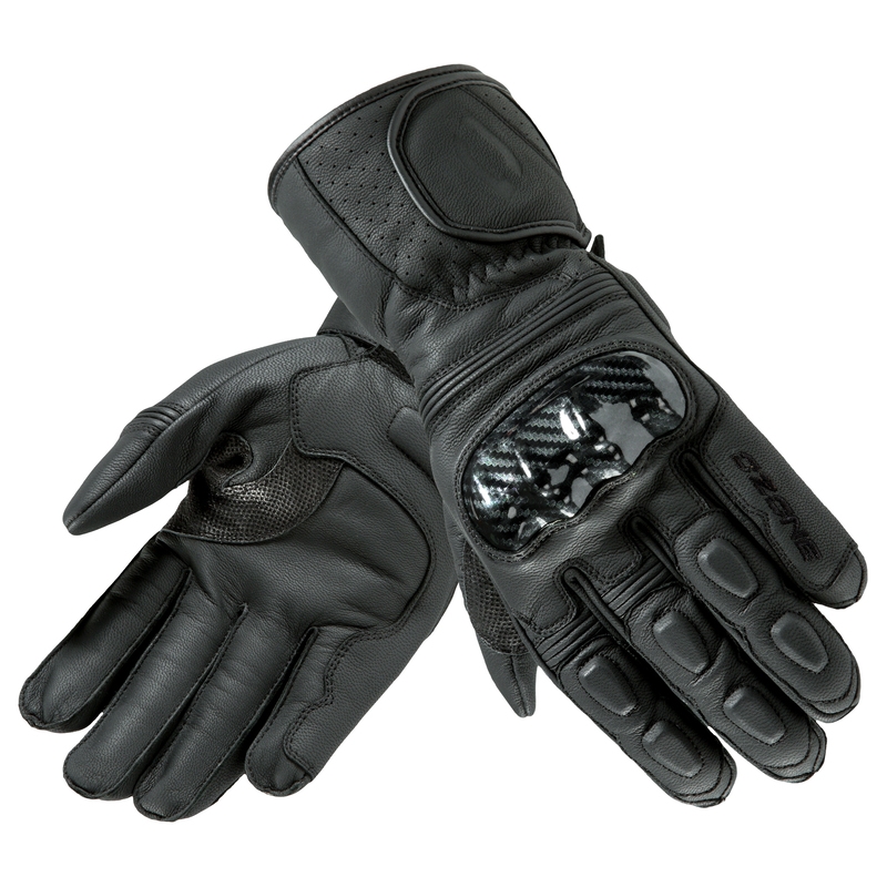Motorradhandschuhe Ozone Ride II CE schwarz Ausverkauf