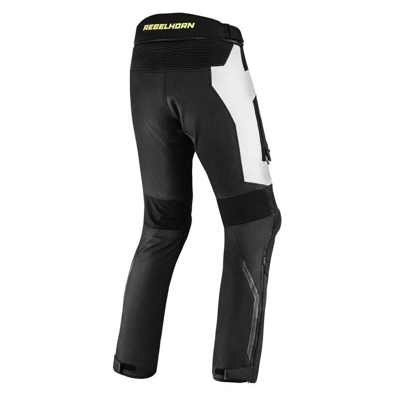 Rebelhorn Borg schwarz-grau-fluo gelb Motorradhose Ausverkauf