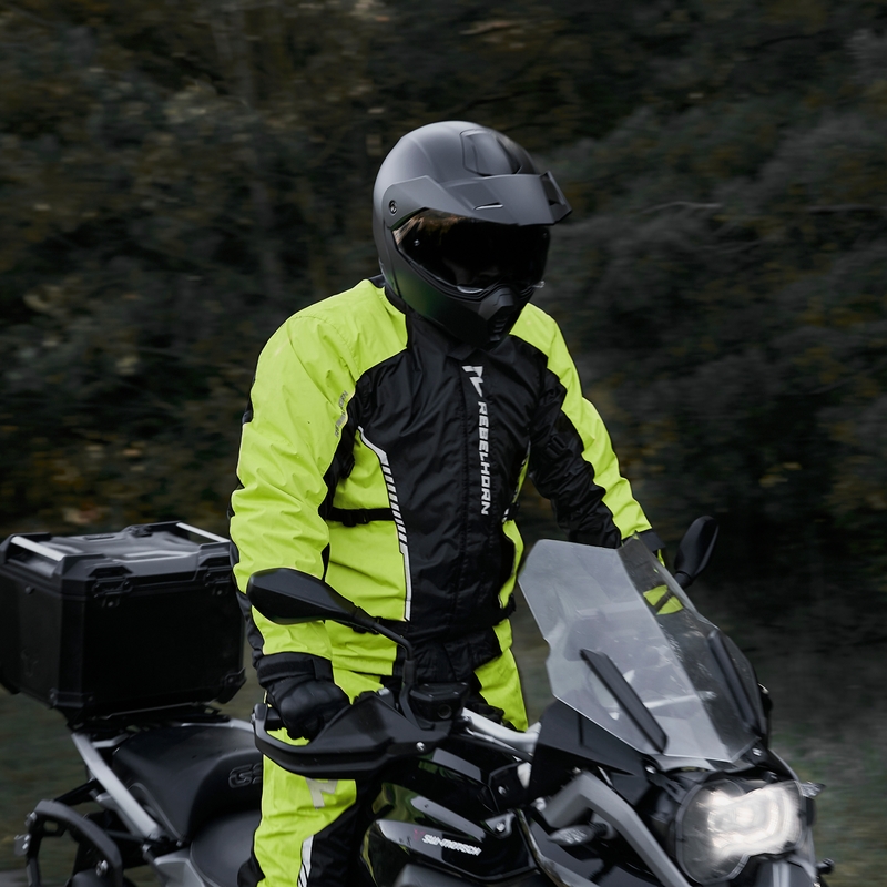 Moto Regenjacke Rebelhorn Patrol fluo gelb-schwarz