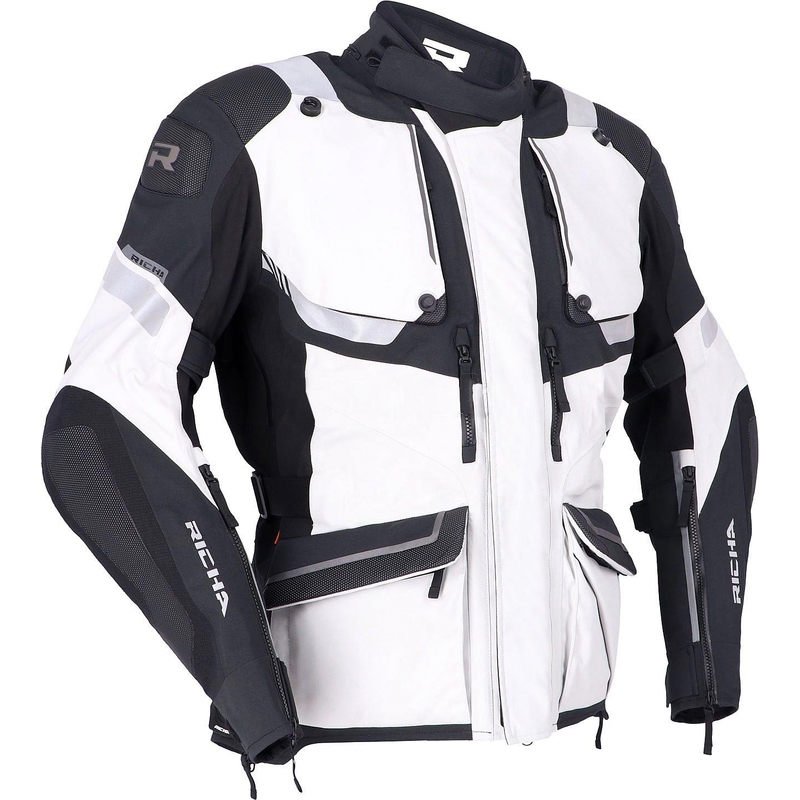 Motorradjacke RICHA Armada GTX Pro grau-schwarz Ausverkauf