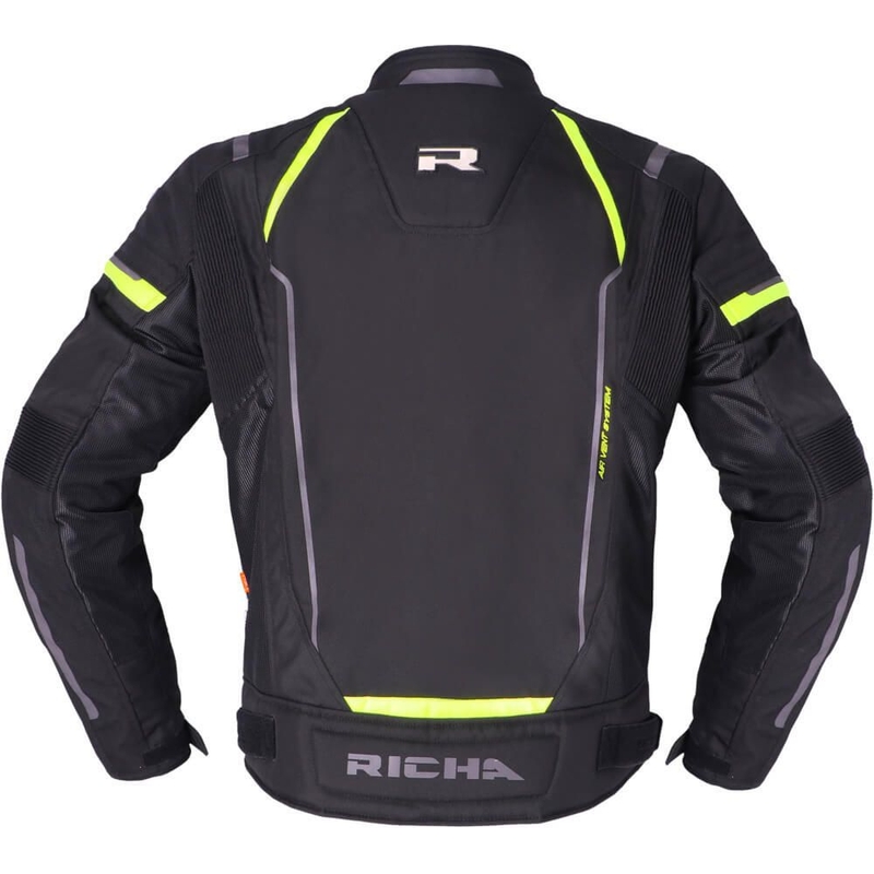 Motorradjacke RICHA Airstream 3 schwarz-fluo gelb Ausverkauf