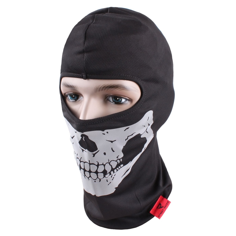 Street Racer Totenkopf-Helm Haube