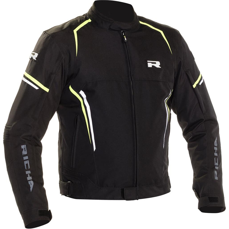 Motorradjacke RICHA Gotham 2 schwarz-fluorgelb Ausverkauf