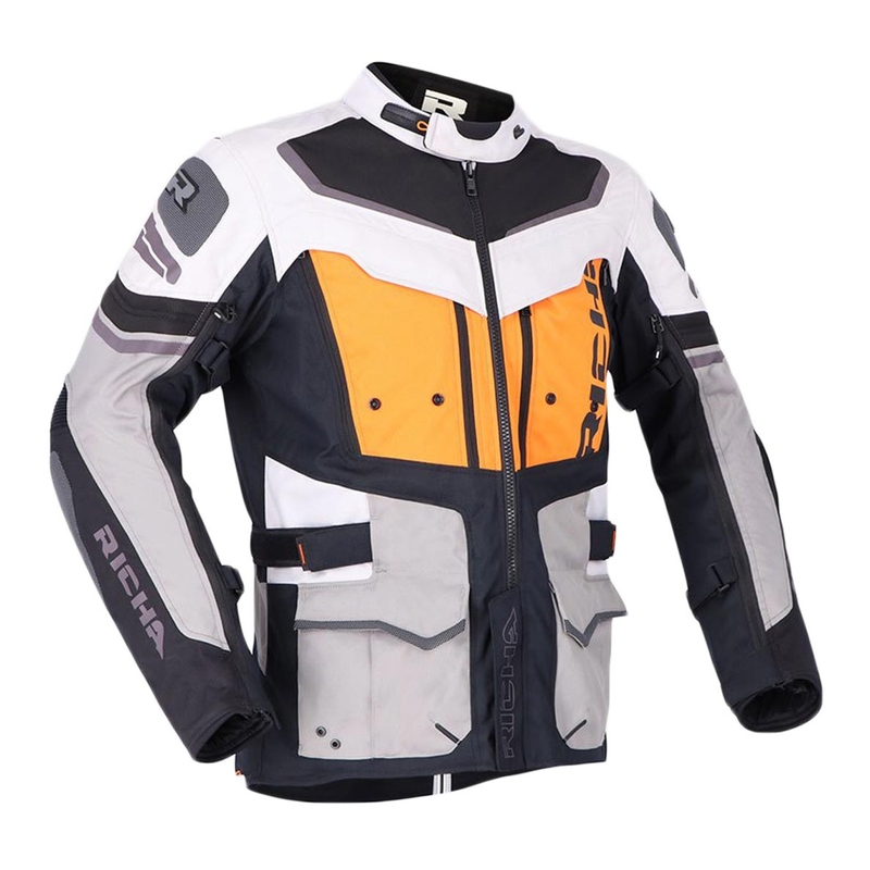 Motorradjacke RICHA Infinity 2 Adventure grau-orange Ausverkauf