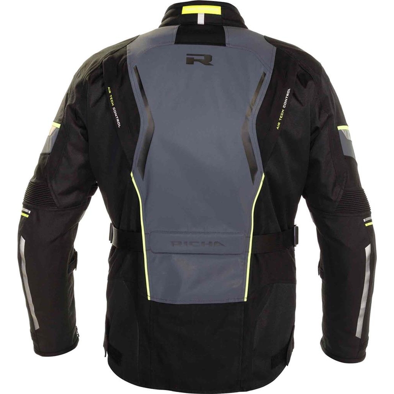 Motorradjacke RICHA Infinity 2 Flare grau-fluo gelb Ausverkauf
