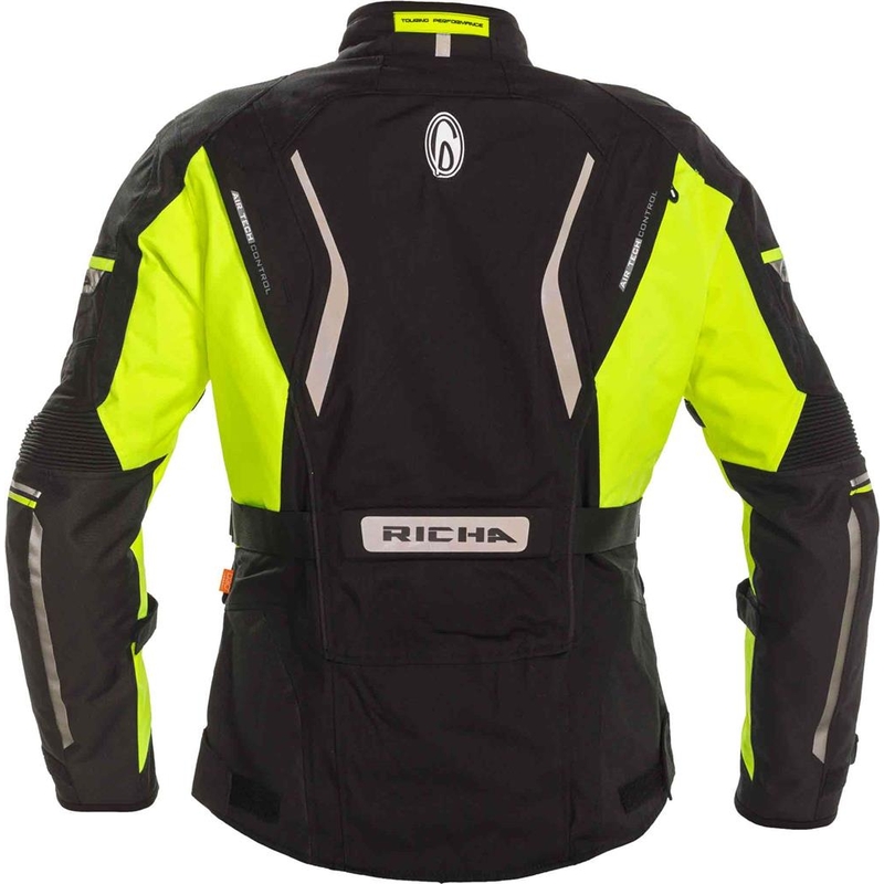 Damen Motorradjacke RICHA Infinity 2 schwarz-fluo gelb Ausverkauf
