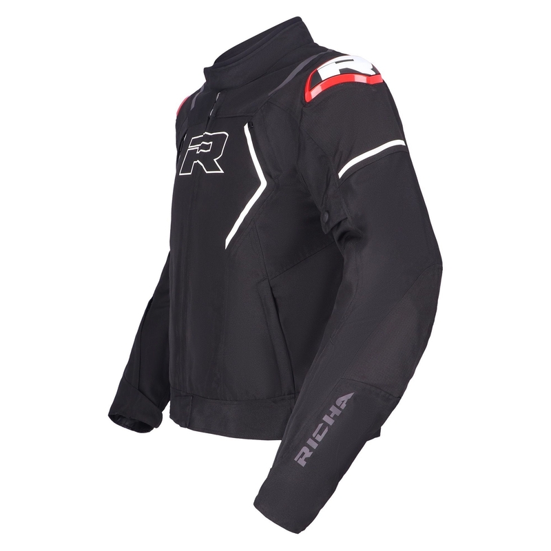 Motorradjacke RICHA Vendetta schwarz-weiß-rot Ausverkauf