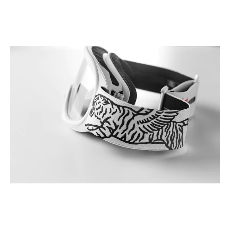 Motocrossbrille Fuel Racing Division schwarz und weiß Ausverkauf