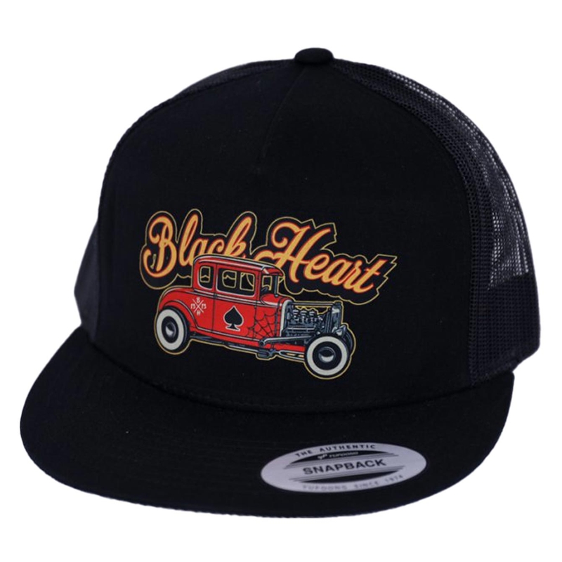 Schwarzes Herz Hot Rod Kappe
