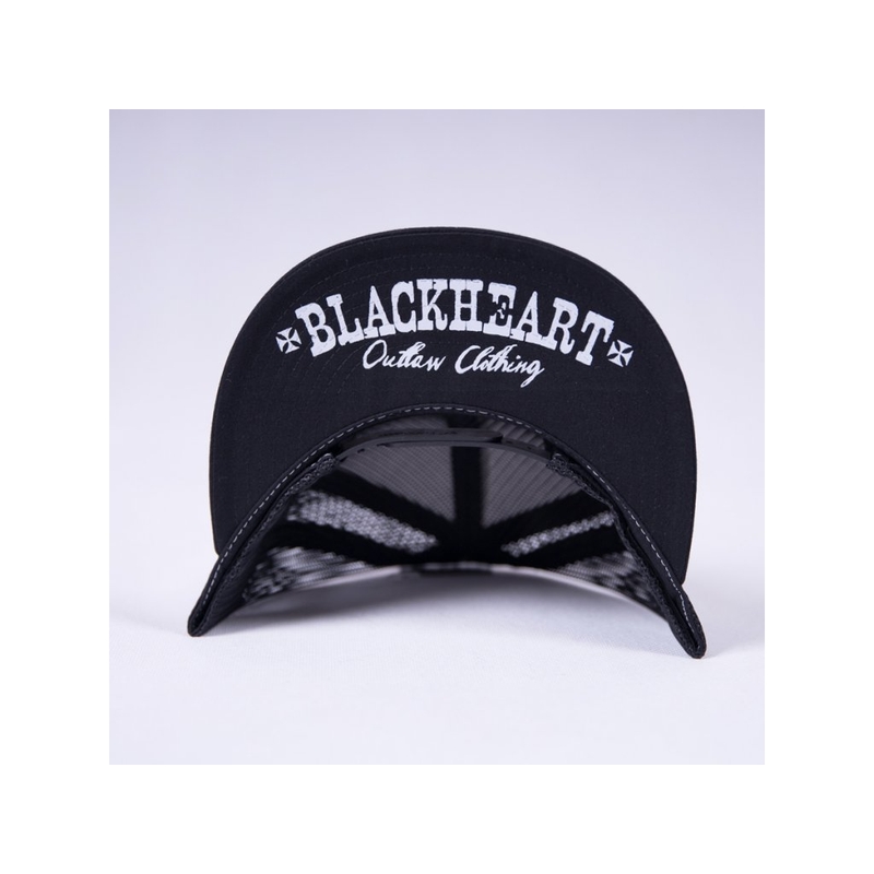 Kappe Schwarzes Herz Rotes Teufelchen Wht
