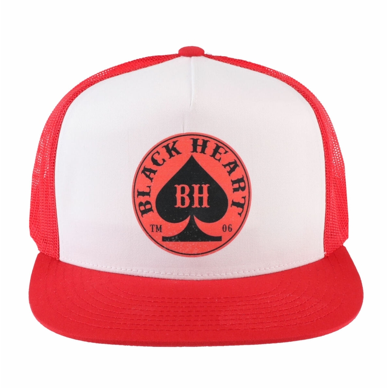 Kappe Schwarzes Herz Roter Spaten Ausverkauf