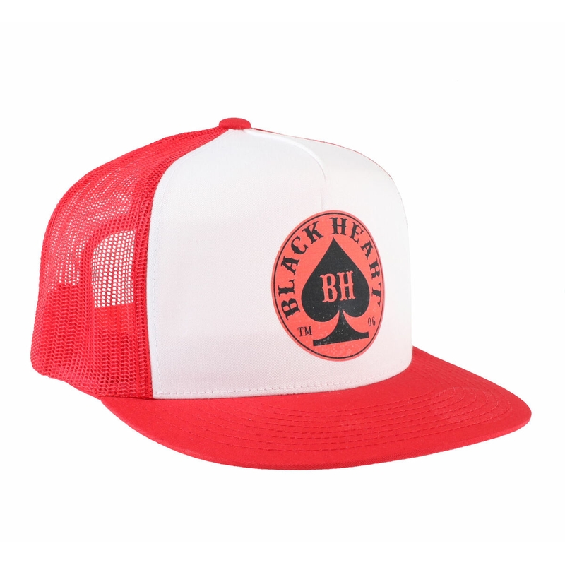 Kappe Schwarzes Herz Roter Spaten Ausverkauf