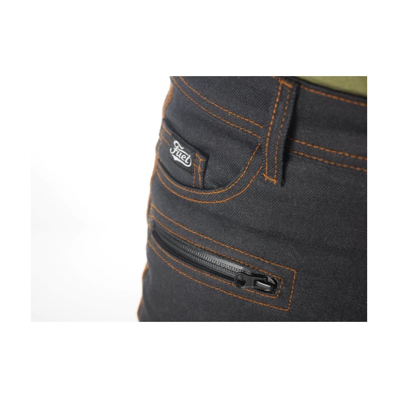 Motorradhosen Fuel Sergeant 2 Waxed Braun und Schwarz