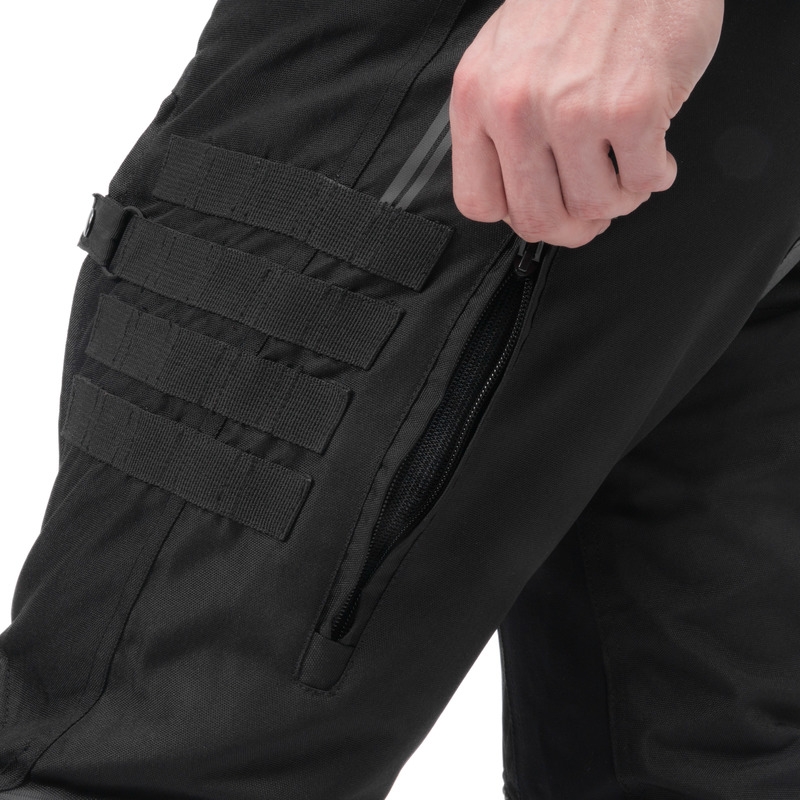 Ozone Union II Motorradhose schwarz kurz Ausverkauf