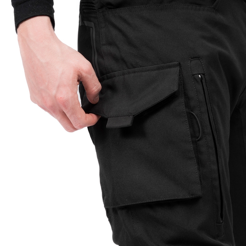 Ozone Union II Motorradhose schwarz kurz Ausverkauf