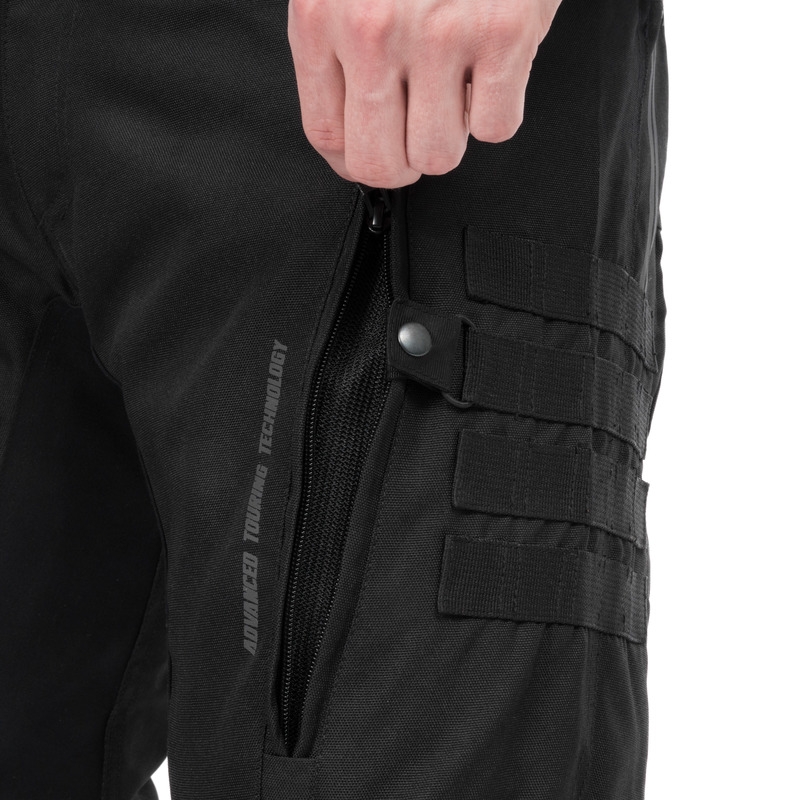 Ozone Union II Motorradhose schwarz kurz Ausverkauf